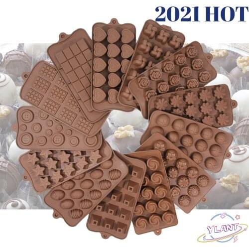 SWT Non-stick Cookware Jelly Fondant 3D Candy Mold DIY Making Cake Decor Tools Kitchenware Chocolate Mold Silicone Baking Tool