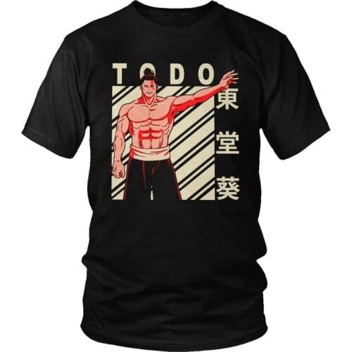 Aoi Todo T Shirts Men Short Sleeve 100% Cotton T-shirts Jujutsu Kaisen Yuji Itadori Sukuna Tee Novelty Manga Tshirt Gift Idea