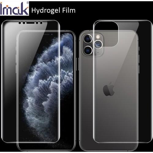 Imak Hydrogel Film For iPhone 11 Pro Max Rear Front Back Screen Protective Transparent oleophobic