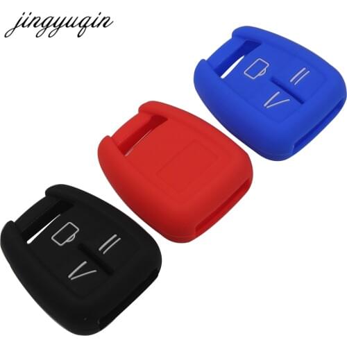 Jingyuqin 30pcs Fit For Vauxhall Opel Astra Zafira Vectra Tigra Omega Signum Frontera 3Button Remote Car Key Case Cover Silicone