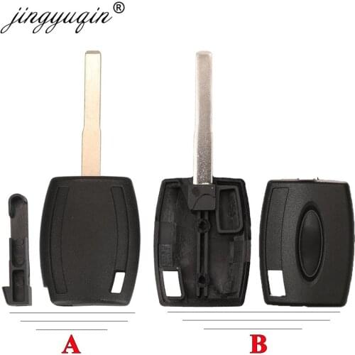 Jingyuqin for Ford Fiesta Mondeo Focus C-Max S-Max Galaxy Kuga Ignition Transponder HU101 Key case shell