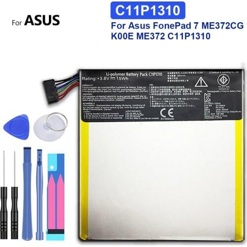 Tablet Li-Polymer Battery For Asus FonePad 7 ME372CG K00E ME372 C11P1310 3950mAh