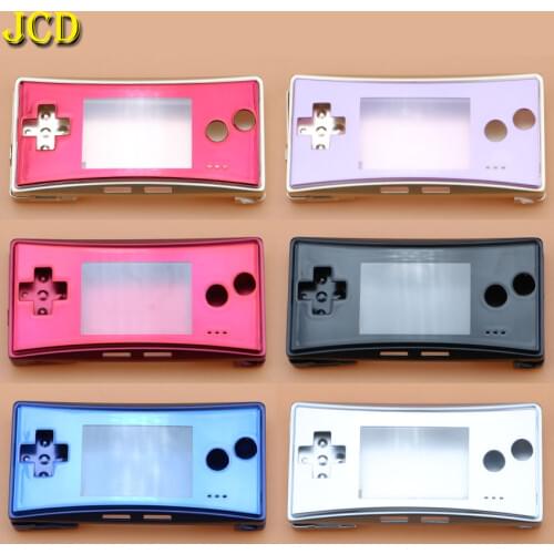 JCD 4 in 1 Metal Housing Shell Case for Nintend GameBoy Micro GBM Front Back Cover Faceplate Battery Holder w/ Screw