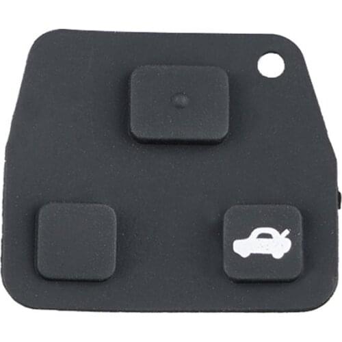 Mini Remote Key Case for Toyota Rubber pad for 2 or 3 button key fob case Yaris Corolla Avensis repair