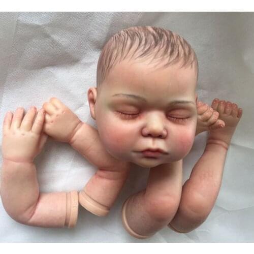 Limited Edition Reborn Doll Kit for 20/22 Inch Silicone Reborn Doll DIY Doll Accessories Body Parts with Pattern