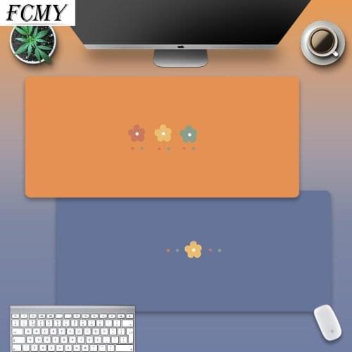 Personalized Flowers Mouse Pad Art Table Mats Office Carpet Desk Pad Mouse Mat Big Mousepad Rubber Mat for Computer Table Cute