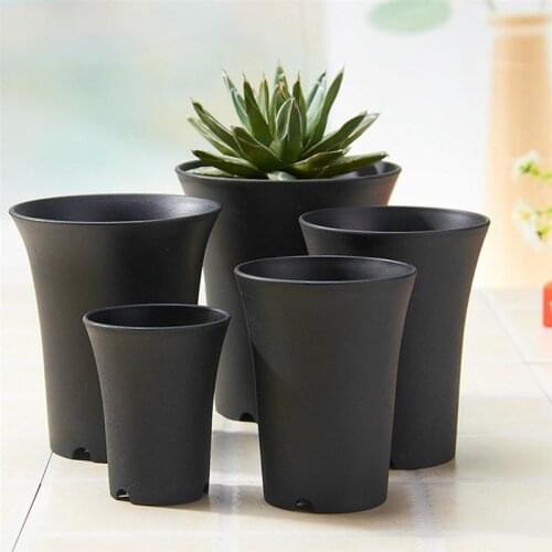 Plastic Round Succulents Pots Flower Planter For Home Office Or Garden Decoration 1pc