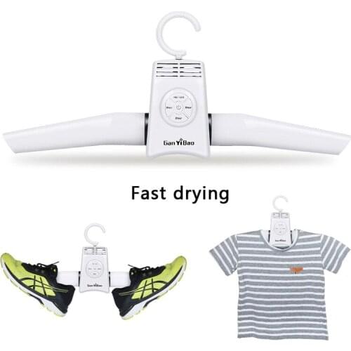 Portable Folding Garment Fast Drying Rack Shoes Clothes Dryer Machine Mini Drying Rack Heater Control Clothes Slippers Hanger