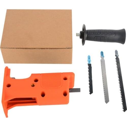 Profession Portable Reciprocating Saw Adapter High Efficiency Electric Drill Tools Attachment With 3pcs Saw Blades For DIY