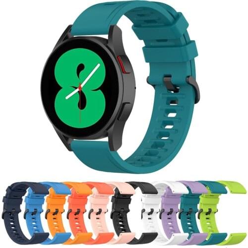 Strap 20mm Silicone Sport Bracelet Watchband For Samsung Galaxy 4 Classic 42mm 46mm&Watch4 40mm 44mm Watch Replacement Correa