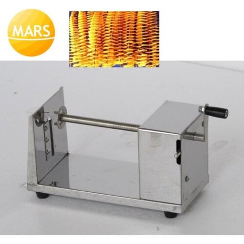 Manual Stainless Steel Spiral Potato Chips Maker Machine French Fry Cutter Chips Cutting Machine
