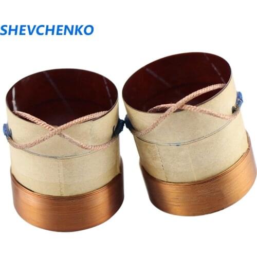 SHEVCHENKO 38.5mm 8Ohm Bass Voice Coil 4-Layer Rround Copper Wire Coil Speaker Accessories Fiberglass Material 2pcs