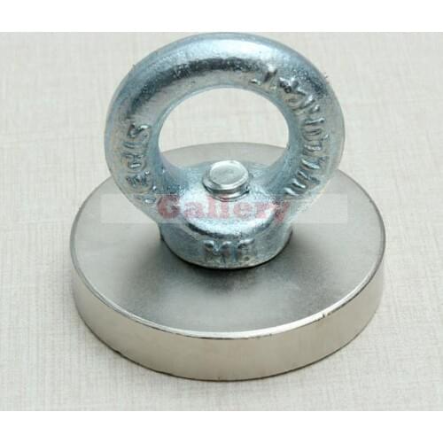 Strong Disc Round Rare Earth Permanent Nd-Fe-B Neodymium Magnets/eyebolt ring