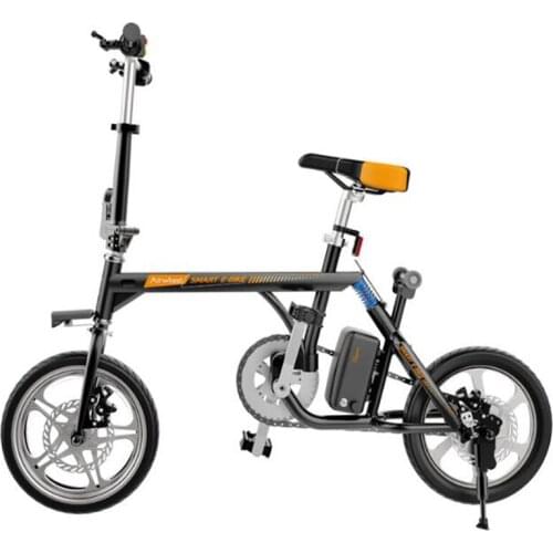 Foldable Electric Bicycle Three Riding Modes Light Aluminum Alloy Lithium Battery 14 Inch Tire Power 235W Life