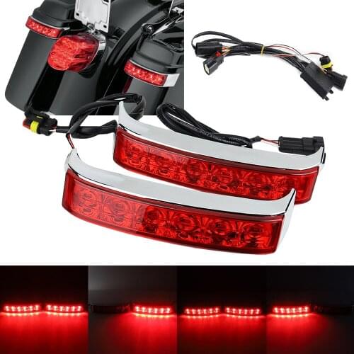 Motorcycle LED Tail Light for Street Glide Motorcycle Parts Saddle bag Box Luggage Housing Tail Run Brake Turn Light Lamp LED