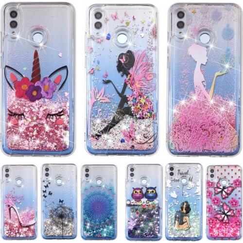 Liquid Case For Huawei P Smart 2019 case cover on for Coque Huawei P Smart 2019 PSmart 2018 Glitter Dynamic Soft TPU Phone Case