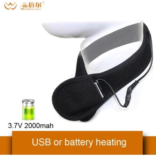 Warmspace Winter Rechargeable Electric Heated Bib Warm Neck Charging Office Outdoor Cervical Band Heating By Usb Or Bettery