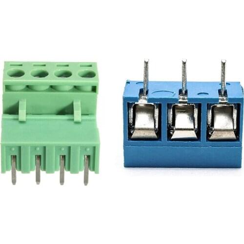 10X 2EDG 4Pin 5.08Mm Pitch Terminal Block Connector & 100PCS ABS KF301-3P 5.08Mm 3 Pin Connect Terminal Connector
