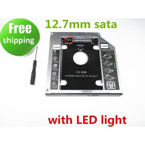 2nd SSD HDD HD Hard Disk Driver Caddy SATA for 12.7mm CD / DVD-ROM Optical Bay Universal caddy