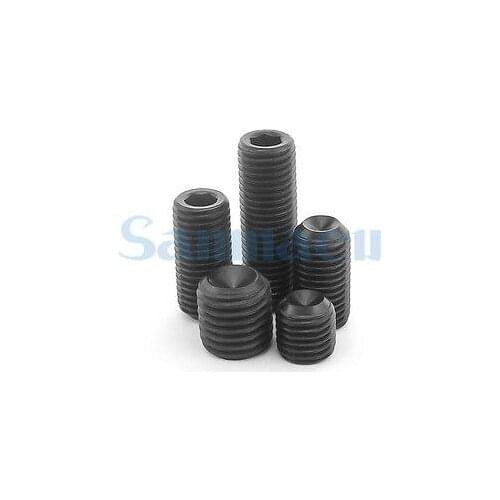 20pcs M1.6 Hex Socket Head Cap Grub Screws Cup Point Black Alloy Steel
