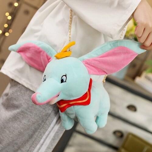 30cm Plush Dumbo Elephant Toys Plush Girl Backpack Stuffed Animals Backpack Girl Bag Plush Pig Toys Soft Dolls Kids Gift