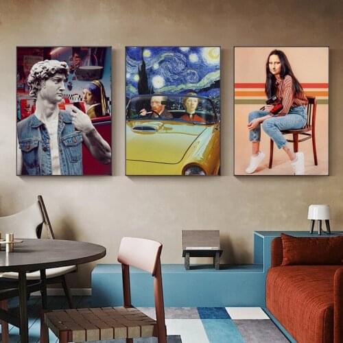 Modern Style Abstract Interesting Characters Canvas Painting Art Nordic Posters and Prints Wall Pictures for Living Room Decor