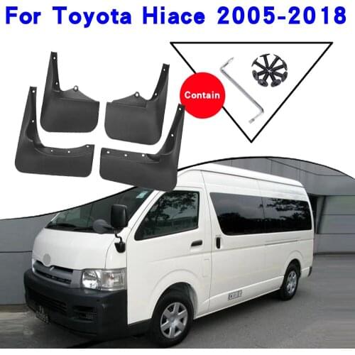 Car Fender Accessories For Toyota Hiace 2005-2018 Mudguards Splash Guards Fender Mudflaps Car Fender Mud Flaps Car Fender