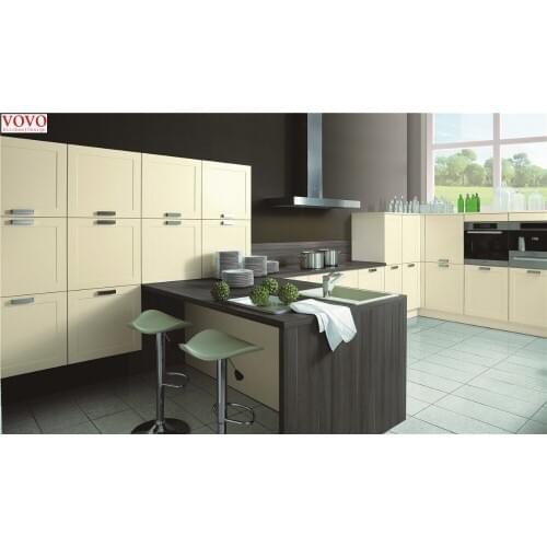 Beige painting and melamine kitchen cabinet