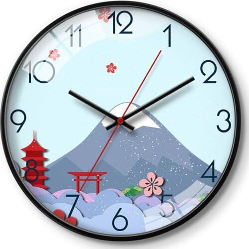 Large Wall Clock Cartoon Creative Living Room Bedroom Home Decor Modern Silent Wall Watch Childrens Room Wall Clocks Brief