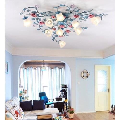 Floral Decora Ceiling Lights Fixture D120cm H38cm 9 Lights Kids Children Ceiling Lamp Bedroom Living Room Home Indoor Lighting