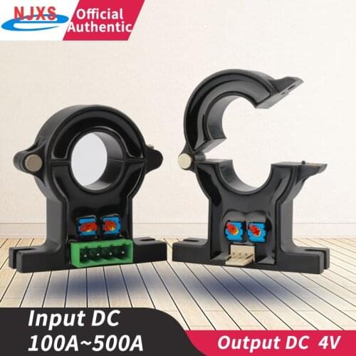 Split Core Hall Effect Current Sensor BSQ06DT DC 100A 200A 300A 400A 500A Output DC Supply Voltage 4V Current Transformer