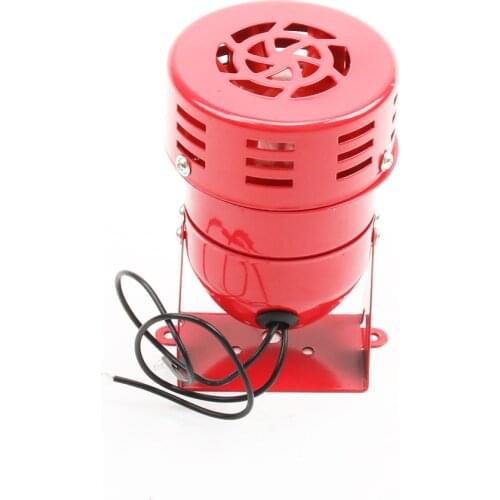 AC 220V 110V DC 12V 24V 110DB Red Mini Metal Motor Siren Industrial Alarm Sound electrical guard against theft MS-190