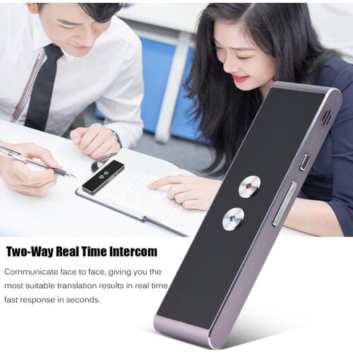 Portable Smart Multi Language Voice Translator for Learning Travel Meeting 30 Languages Two-Way Real Time BT Voice Translator
