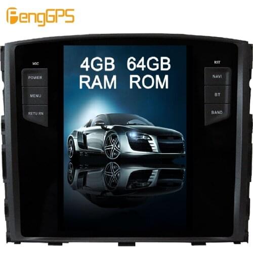 10.4" Android Vertical Screen GPS Navigation for Mitsubishi Pajero V97 V93 Shogun Montero 2006+ Audio DVD Player 1920*1080