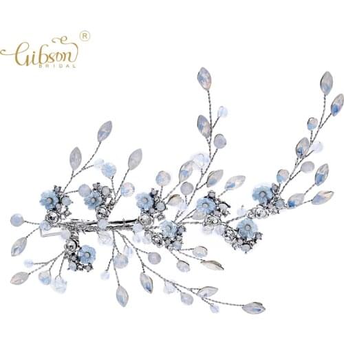 Fashion Hair Clip Heaprice Opal Crystal Bridal Hair Barrette Accessories Headpiece Jewelry For Girl