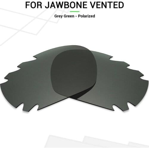 Mryok POLARIZED Replacement Lenses for Oakley Jawbone Vented Sunglasses Grey Green