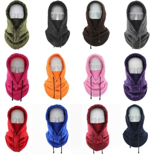 Men Women Winter Faux Fleece Balaclava Hood Hat Outdoor Cycling Windproof Full Face Cover Ski Mask Thermal Neck Warmer