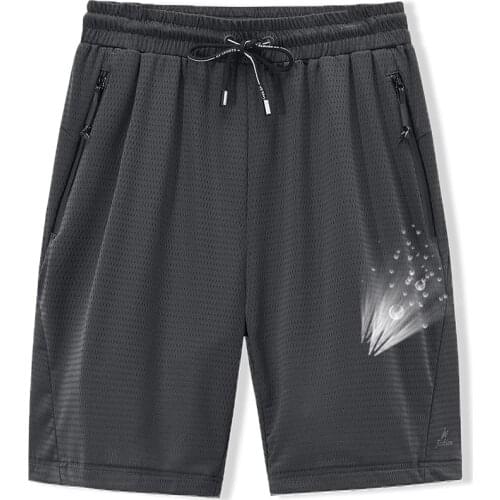 Mens Sport Shorts Mesh Elastic Summer Running Breeches 8XL 6XL Big Size Clothing Nylon Black Grey Spandex Sweat Shorts