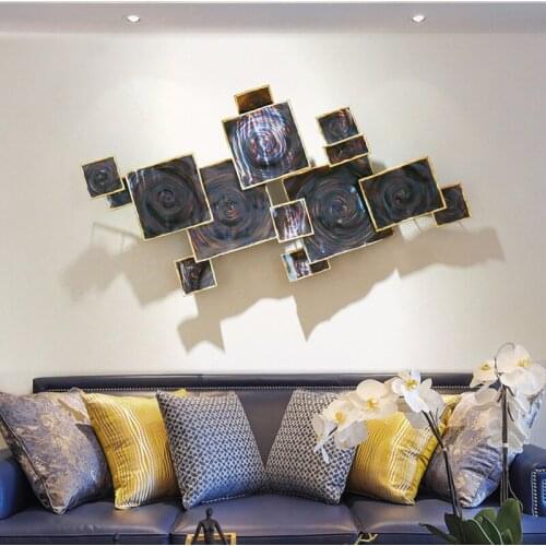 American-style Living Room Wall Decorations Wall Decorations Creative Wrought Iron Three-dimensional Wall Decorations