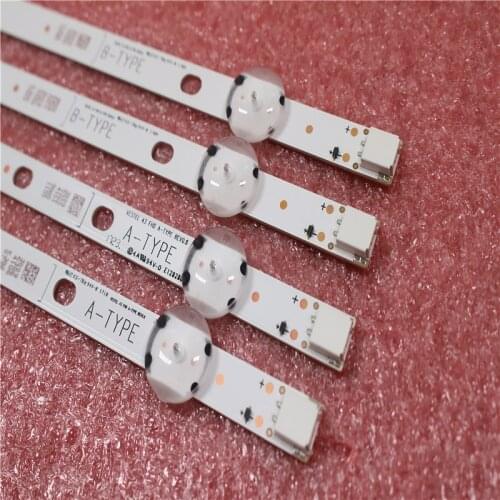 New 4 PCS/set 7LED 820mm LED backlight strip for VESTEL 43 FHD B A-TYPE Panasonic TX-43E303E 43hb6w621 VES430UNDA D43F287N4CW