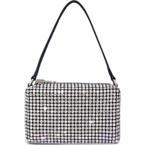 New Arrival Fashion Women Diamond Crossbody Bags Ladies Shoulder Handbag Chain Package