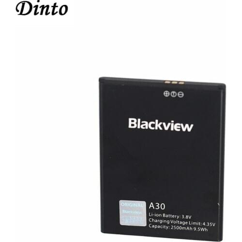 Dinto 1pc Original 2500mAh Blackview A30 High Capacity Mobile Phone Battery for Blackview A30 Replacement Batteries