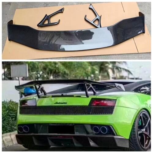 High quality Carbon Fiber Car Rear Trunk Lip Spoiler Wing Fits For Lamborghini GALLARDO LP550 LP560 LP570 2008-2014
