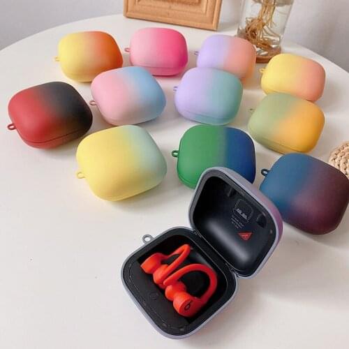 Gradient Matte PC Hard Wireless Bluetooth Earphone Protective Case For Beats PowerBeats Pro Charging Box Shockproof Case