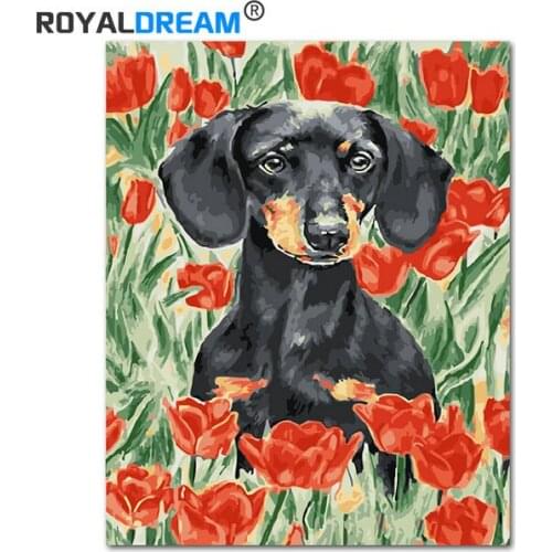 ROYALDREAM DIY Painting By Numbers Handpainted Canvas Painting By Numbers Coloring Paint By Numbers For Living Room