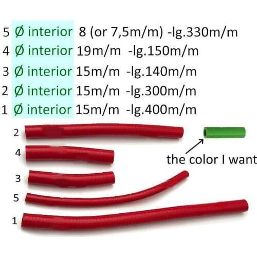 Silicone hoses for 2008 Aprilia 450 RXV
