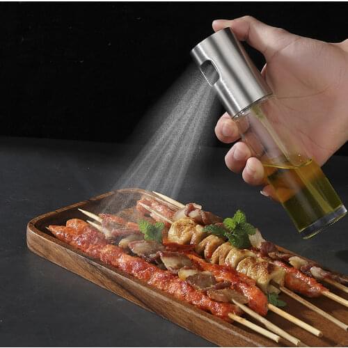 Glass Kitchen Baking Oil Cook Spray Empty Vinegar Bottle Oil Dispenser Cooking Tool Salad BBQ Sprayer Cooking Gadgets