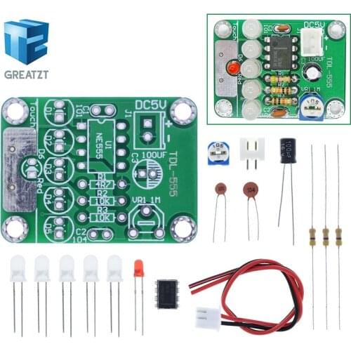 GREATZT DIY Kit Touch LED Light Kit Touch Delay Lamp Electronic Parts Production Kit DC 5V adjustable 3s to 130s Adjustable