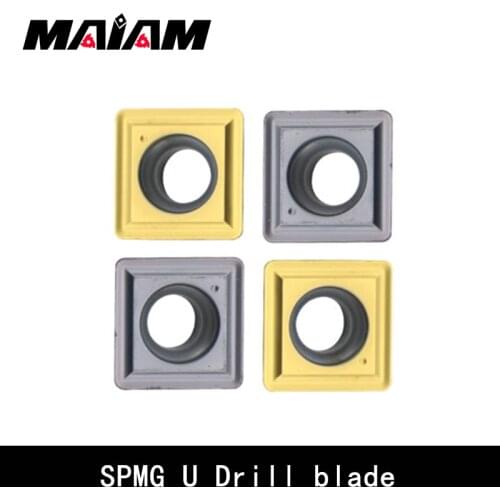 High quality SP type SPMG SPMG0502 SPMG0602 SPMG07T3 SPMG0904 U-drill CNC inserts(blade) for stainless steel/Ordinary steel
