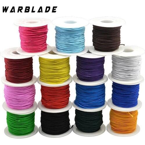 WarBLade 0.8mm Elastic Cord Beading Stretch Thread Cord String Rope Bead For DIY Shamballa Bracelet Necklace Jewelry Making 50M